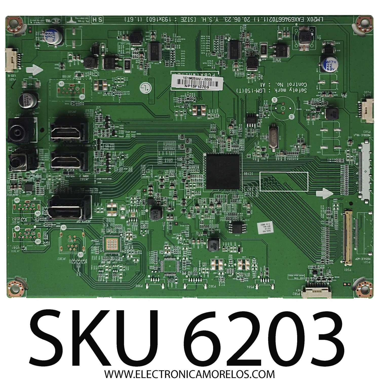 MAIN FUENTE PARA MONITOR LG / NUMERO DE PARTE 34GL750 / EAX69466702(1.1) / PANEL LM340WW2(SS)(C1) / MODELO 34GL750-BB.AUSOMKN	